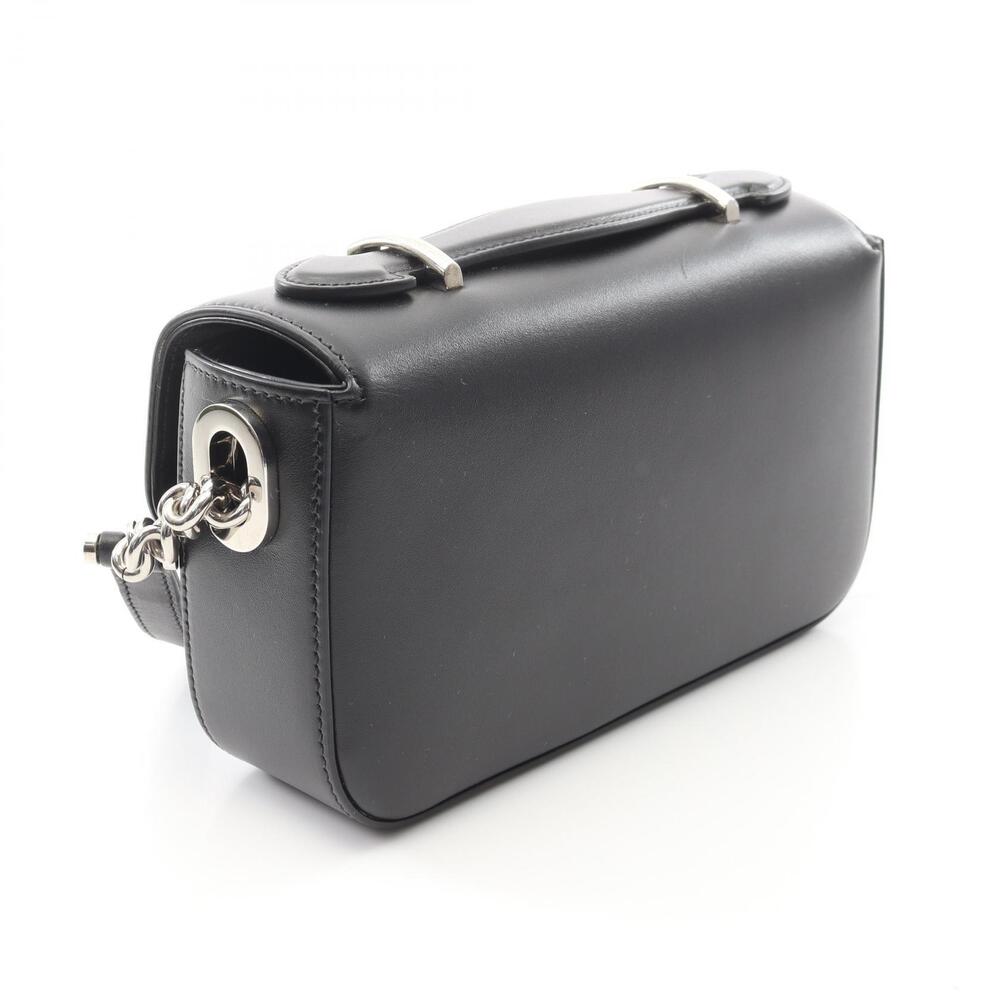 Gucci Double GG Shoulder Bag Leather Black